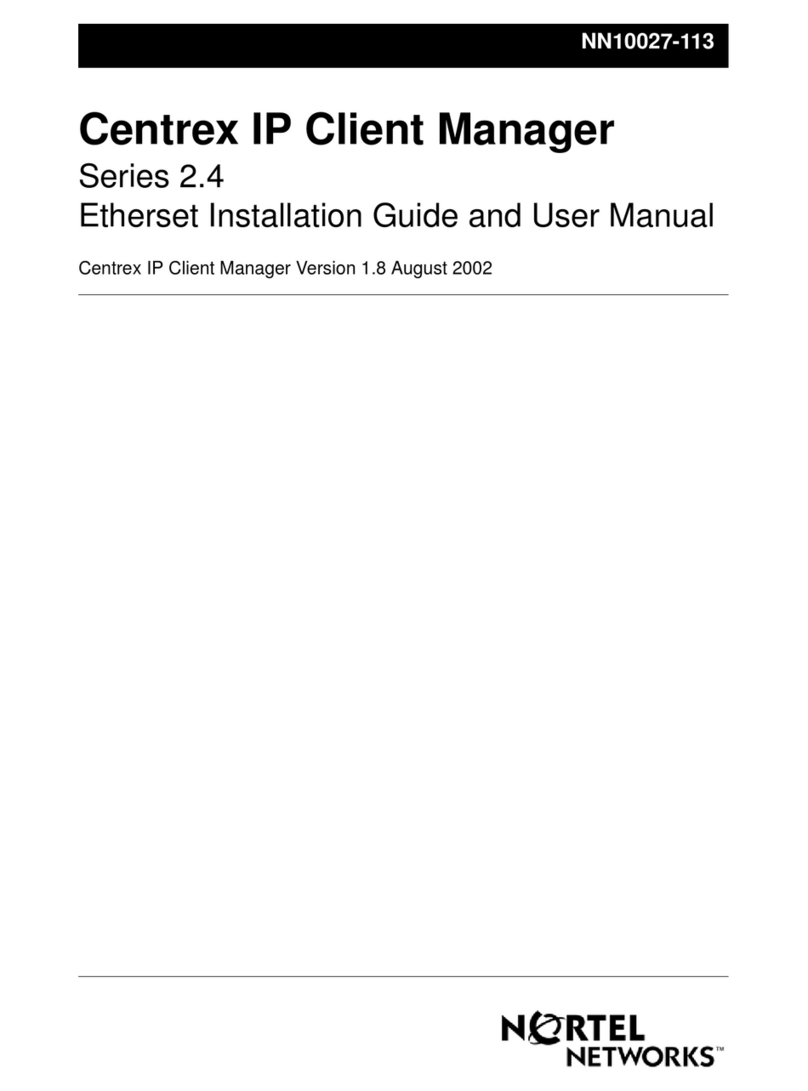 Nortel Centrex IP Client Manager 2.4 Series Assembly instructions