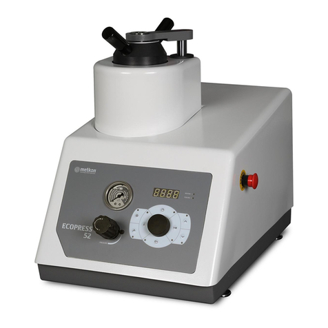 Metkon ECOPRESS 52 Operation & instruction manual