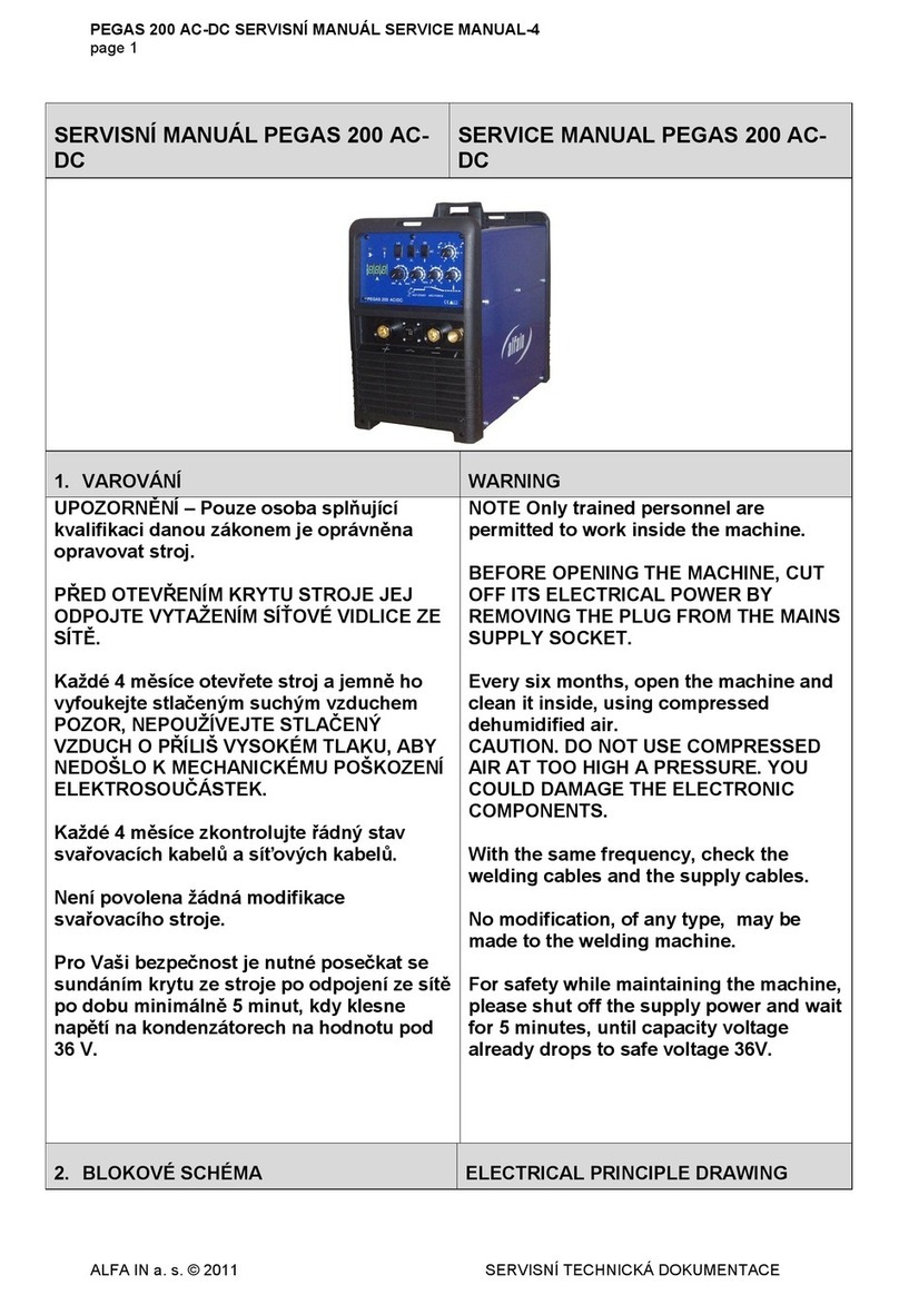 PEGAS 200 AC-DC Service manual