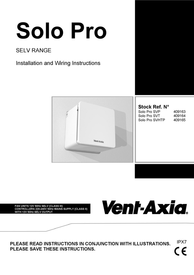 Vent-Axia Solo Pro SVP Assembly instructions