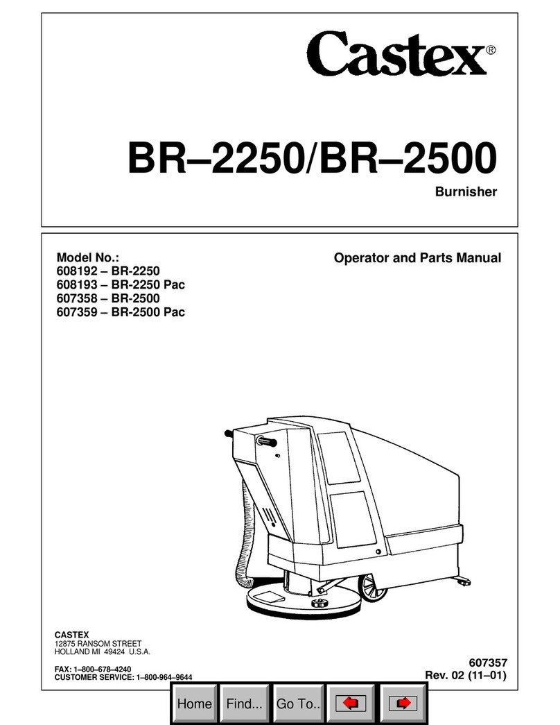 Castex BR-2250 Operator and parts manual