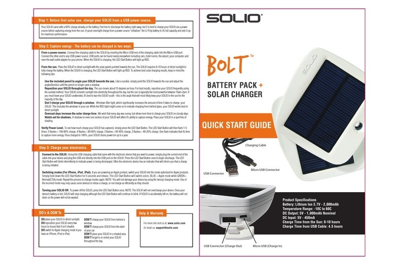 Solio BOLT quick start guide