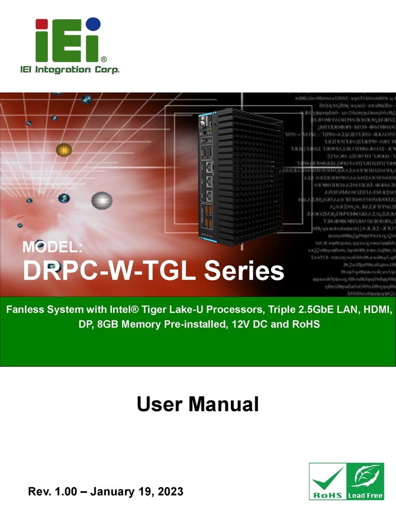 IEI Technology DRPC-W-TGL Series user manual