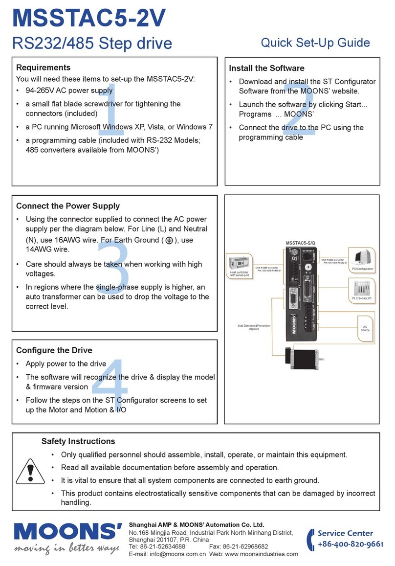 Moons' MSSTAC5-2V User manual
