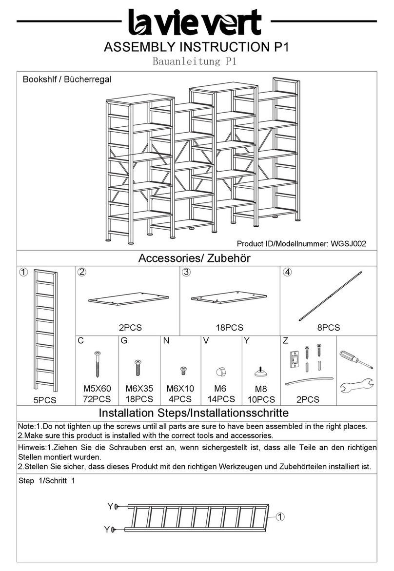 la vie vert P1 Assembly instruction la vie vert P1 Assembly instruction