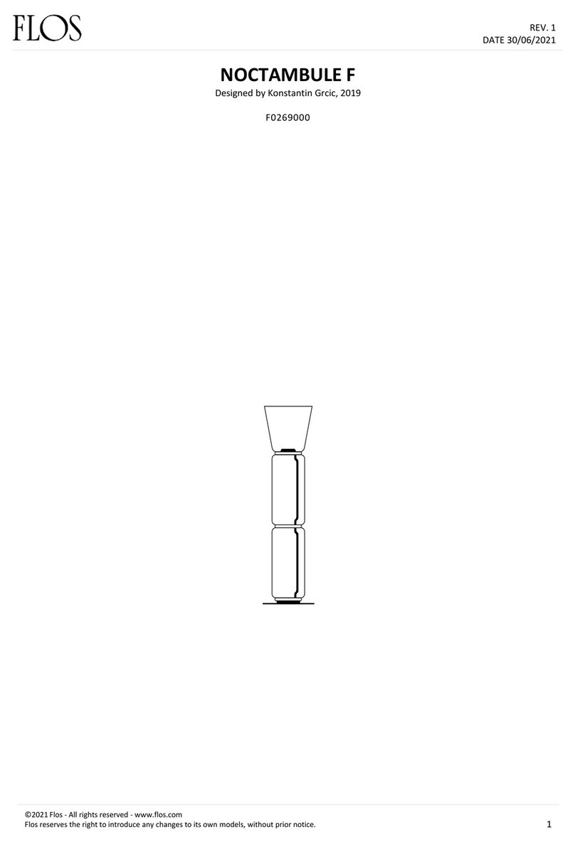 FLOS NOCTAMBULE F User manual FLOS NOCTAMBULE F User manual