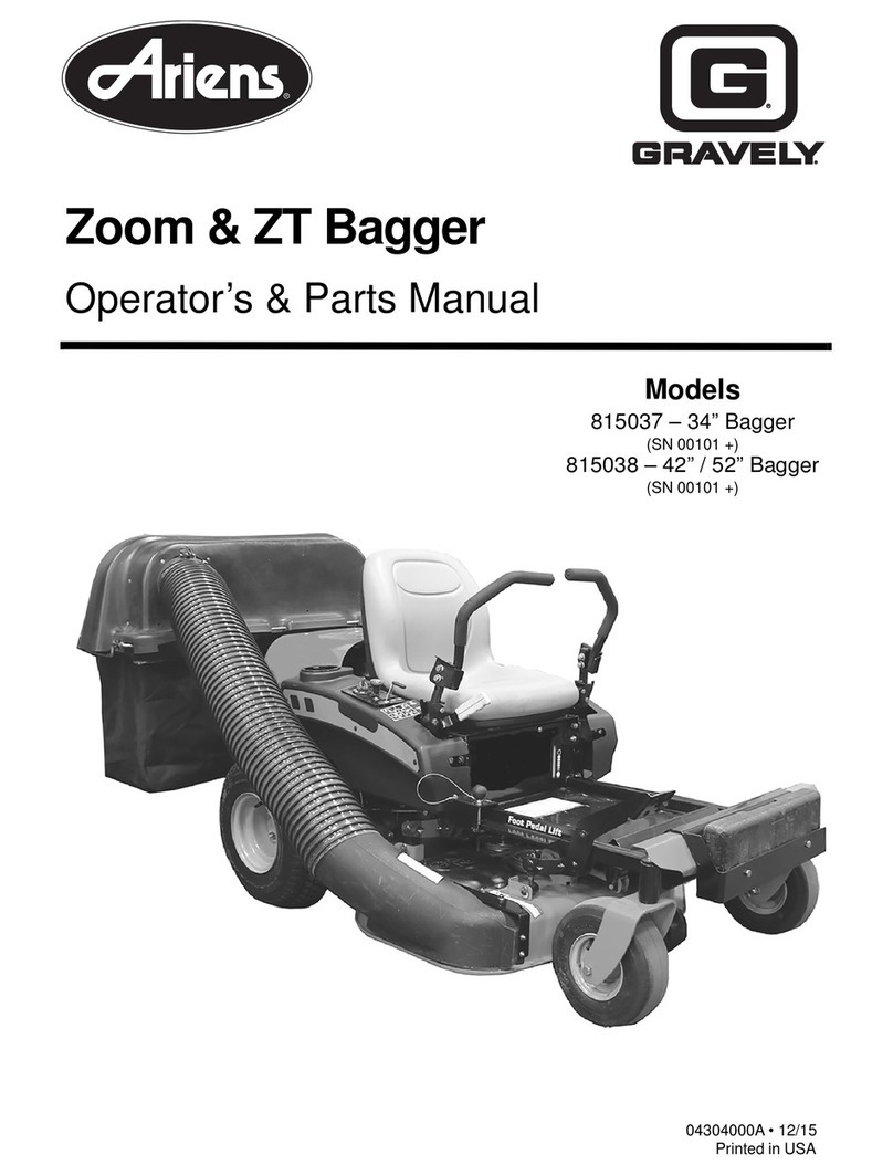 Ariens GRAVELY Zoom & ZT Bagger Programming manual
