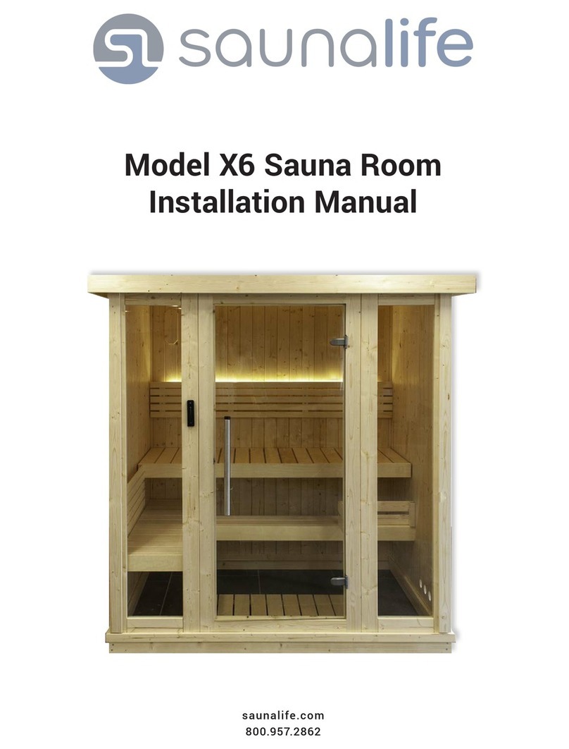 saunalife X6 installation manual saunalife X6 installation manual