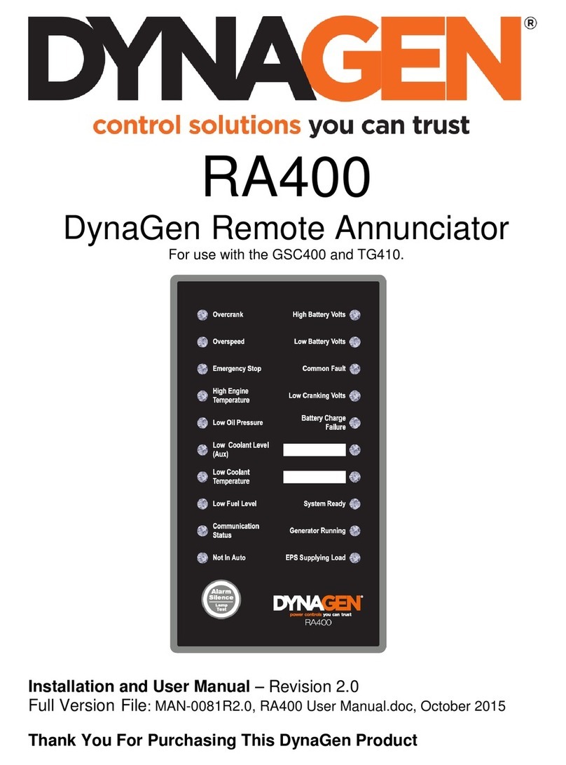 DynaGen RA400 User manual