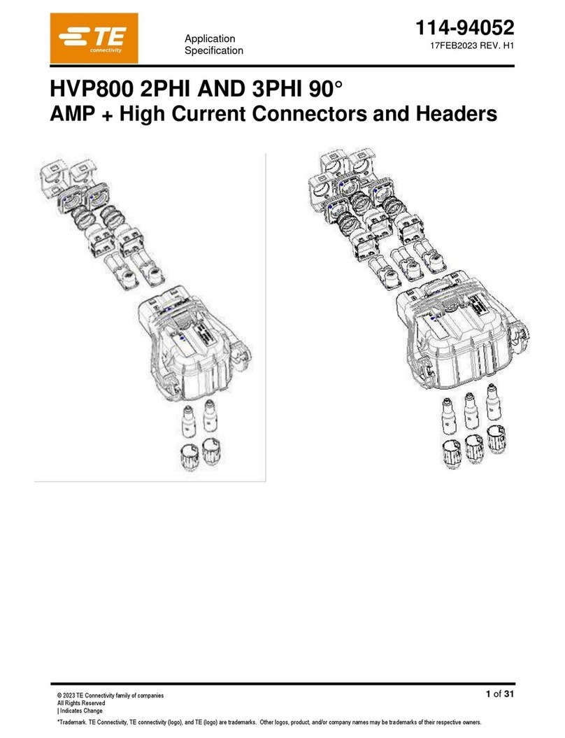 TE Connectivity HVP800 2PHI 90 User manual TE Connectivity HVP800 2PHI 90 User manual