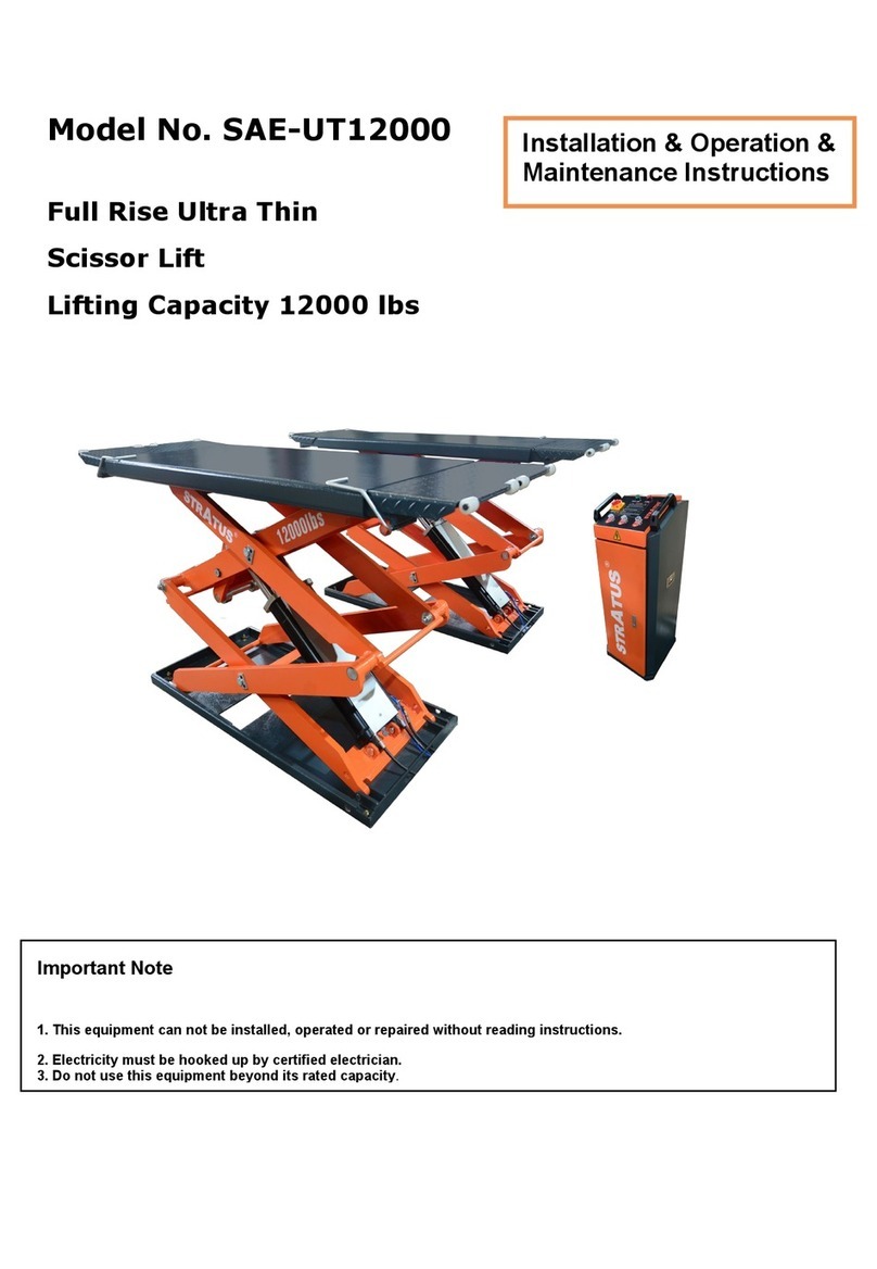 Stratus SAE-UT12000 Installation, operation & maintenance instructions Stratus SAE-UT12000 Installation, operation & maintenance instructions
