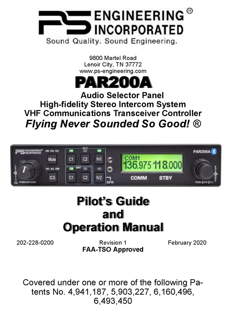PS Engineering PAR200A Pilot's guide and operation manual PS Engineering PAR200A Pilot's guide and operation manual