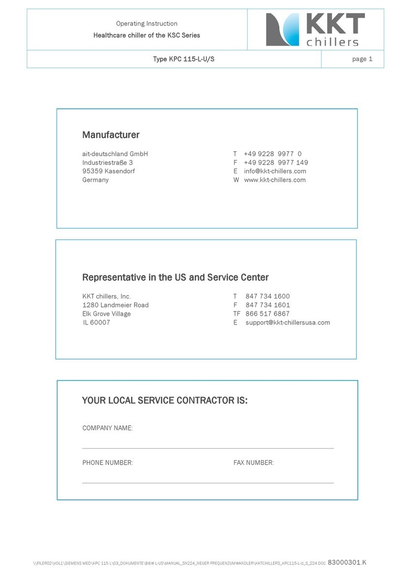KKT chillers KSC Series User manual