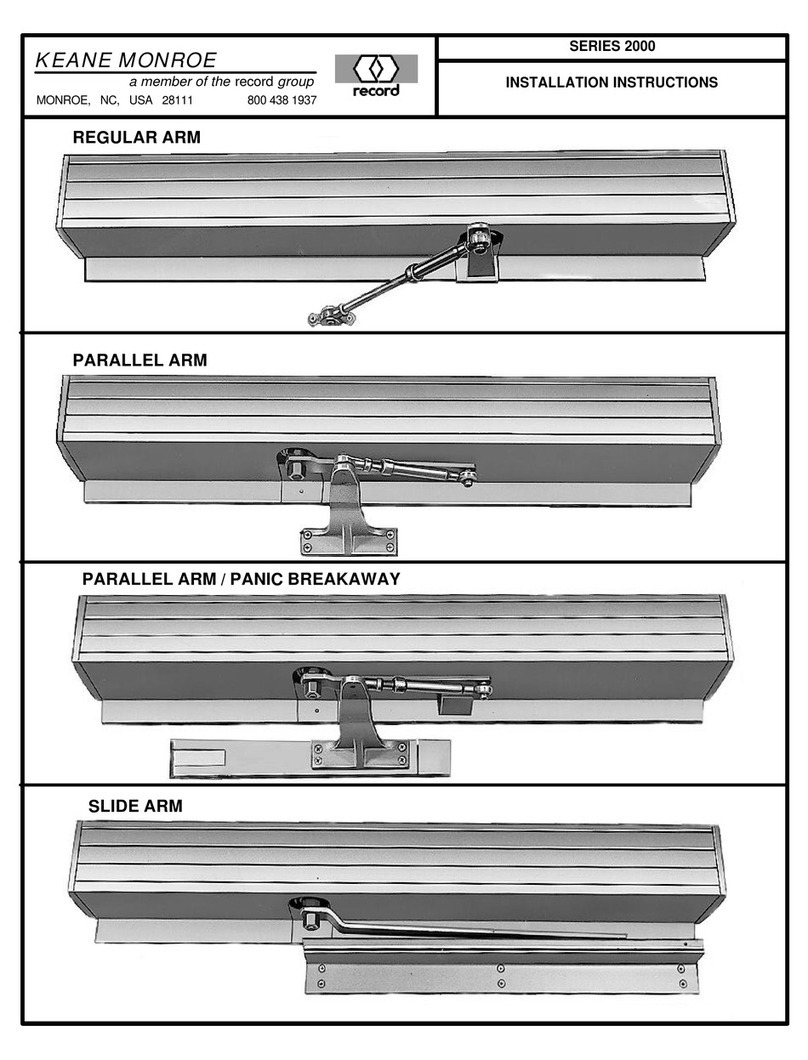 Record KEANE MONROE 2000 Series User manual