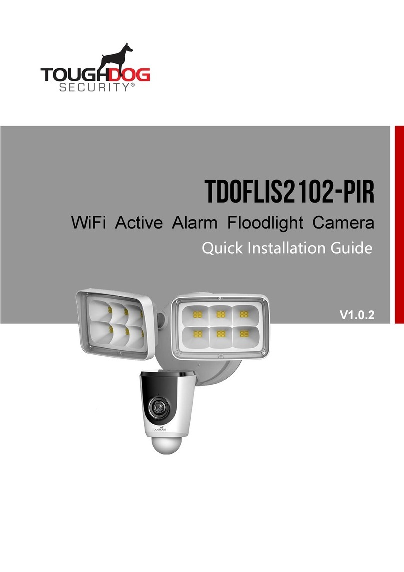 TOUGHDOG SECURITY TDOFLIS2102-PIR Quick installation guide