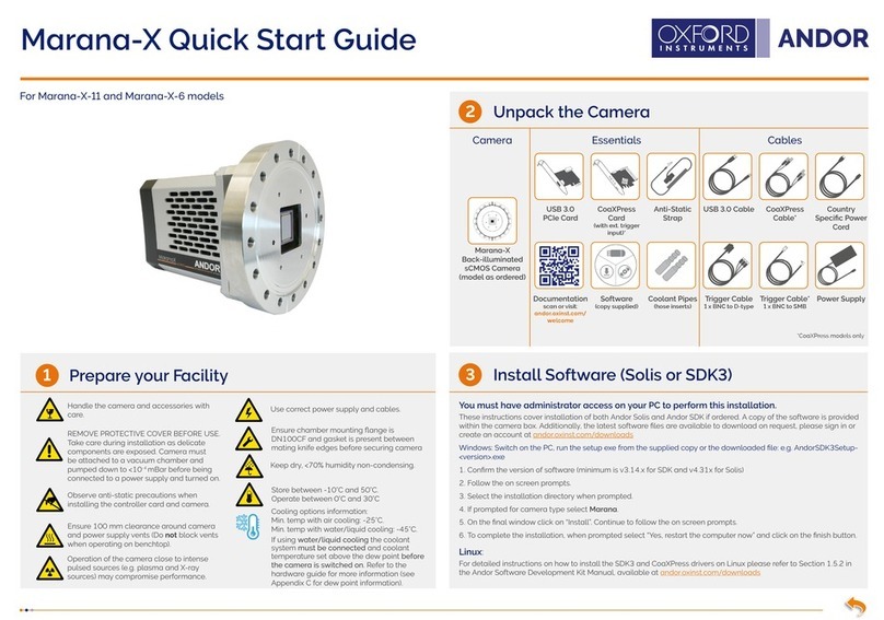 Oxford Instruments Andor Marana-X-11 User manual
