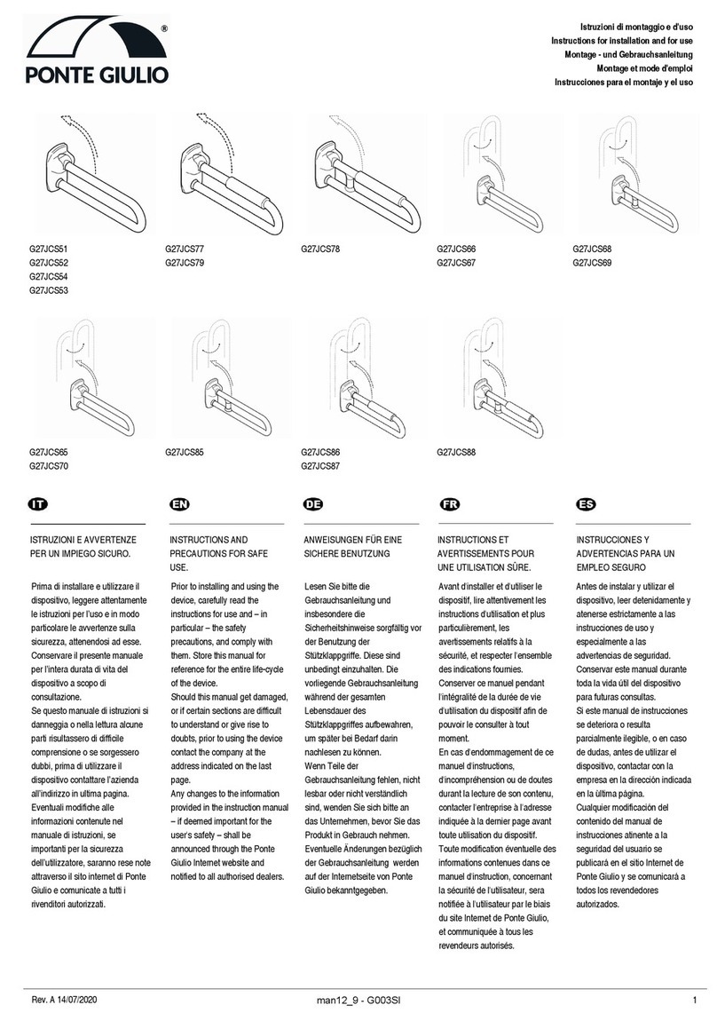 Ponte Giulio G27JCS51 Instructions for installation