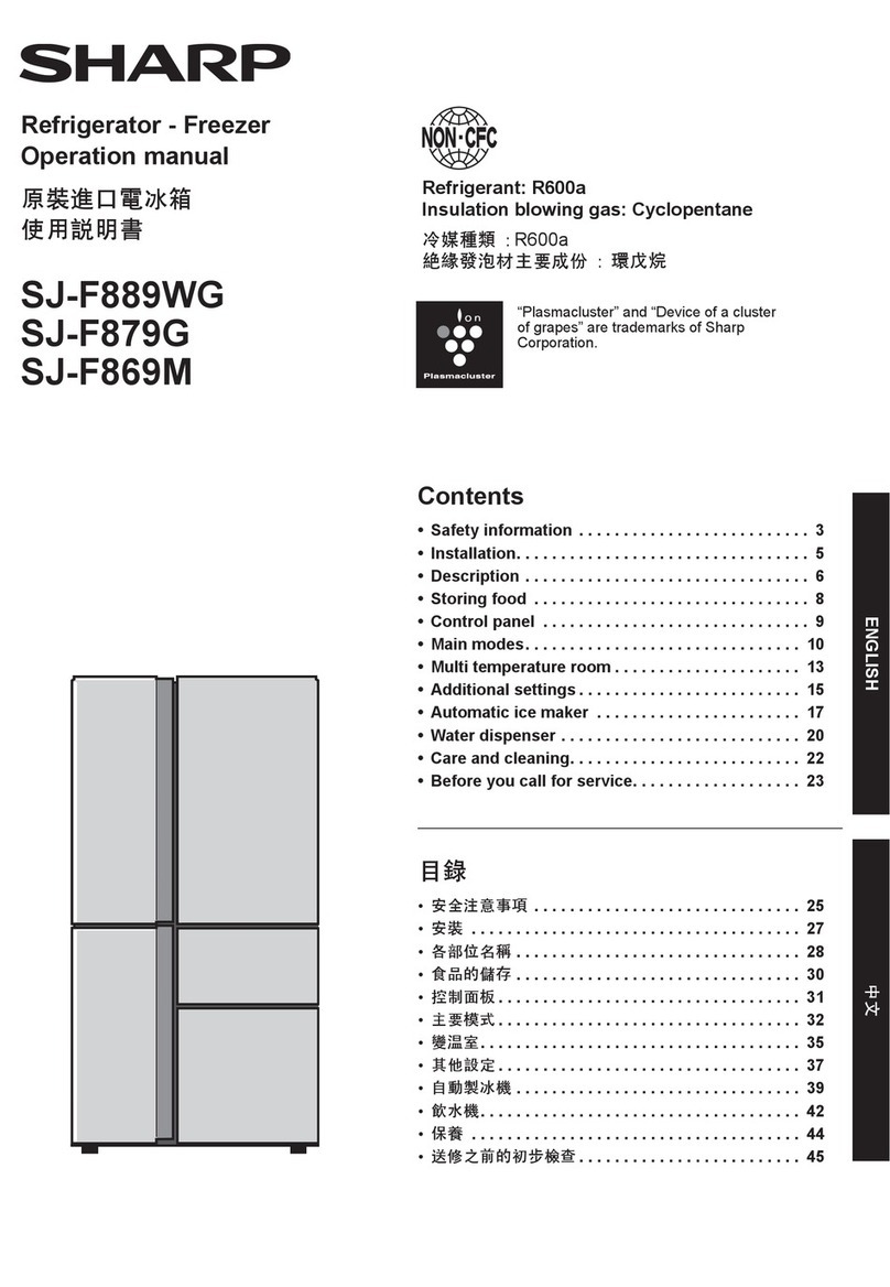 Sharp SJ-F889WG User manual