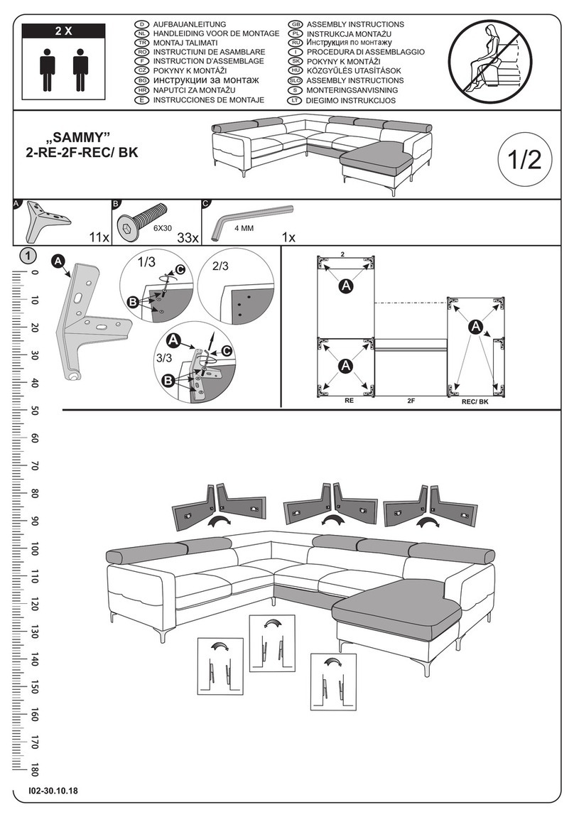 COTTA Sammy 2-RE-2F-REC/BK User manual