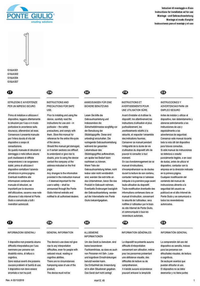 Ponte Giulio G18JAS01 User manual