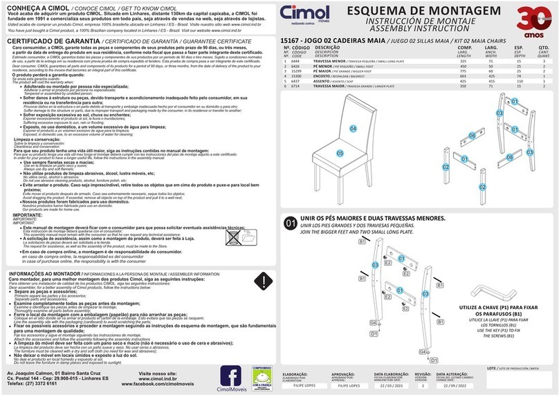cimol MAIA 02 15167 Assembly instruction