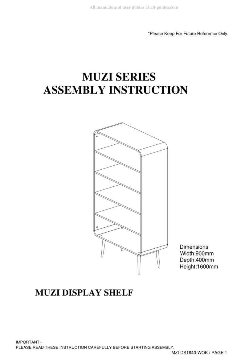 eliving FURNITURE MUZI Series User manual