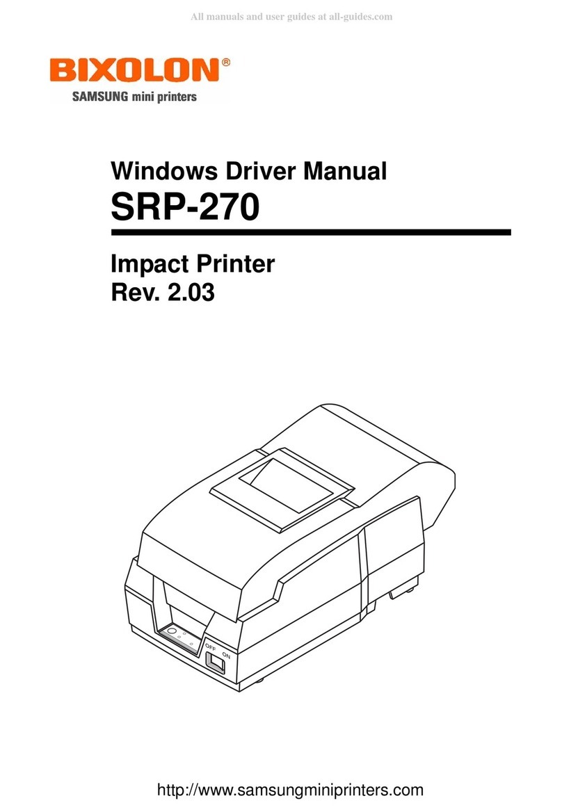 Samsung Bixolon SRP-270 User manual