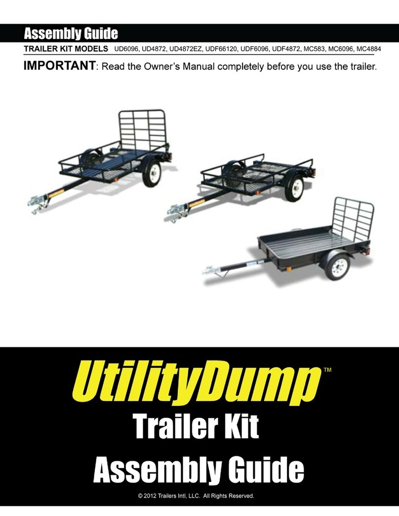 Trailers UtilityDump UD6096 Assembly guide