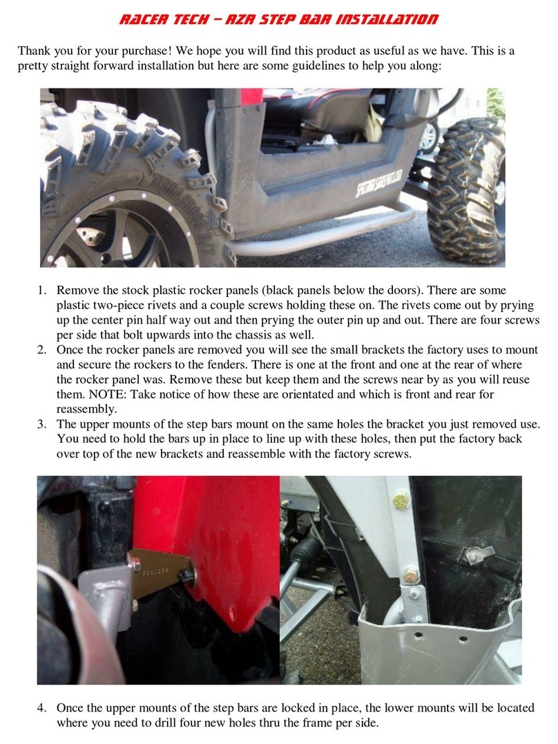 RACER TECH RZR STEP BAR Installation