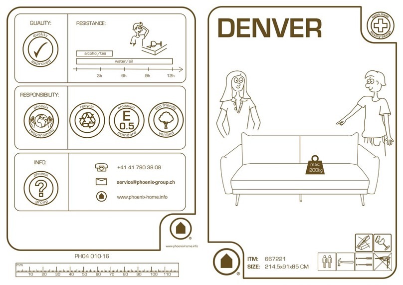 PLAYBOY DENVER 3763973841 Assembly instructions