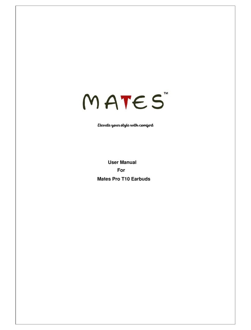 Mates Pro T10 user manual