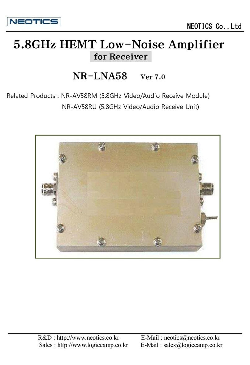 NEOTICS NR-LNA58 User manual