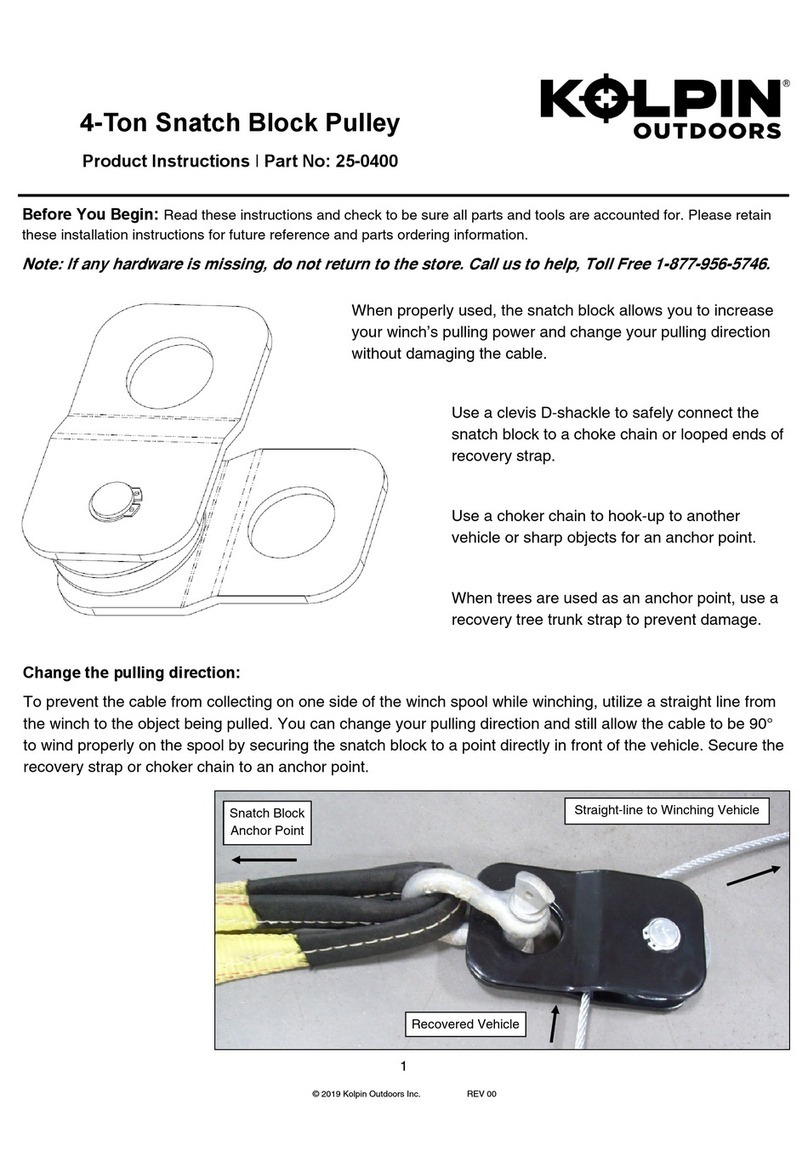 Kolpin Outdoors 25-0400 Product instructions