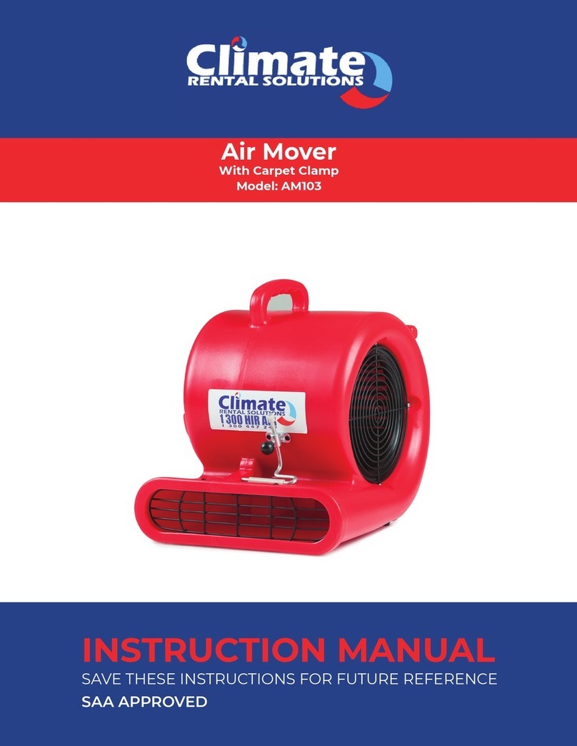 Climate RENTAL SOLUTIONS AM103 instruction manual