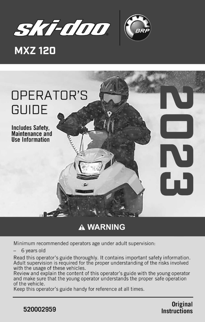 BRP Ski-Doo MXZ 120 2023 Operator's manual