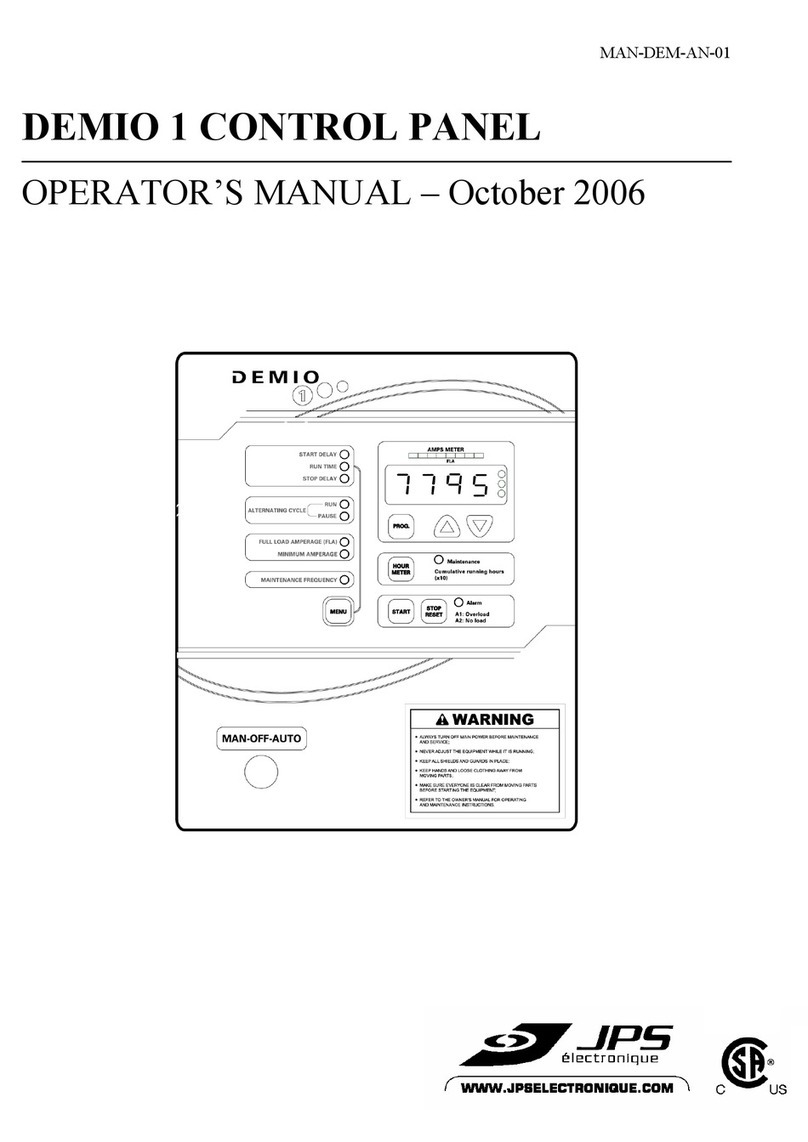 JPS DEMIO 1 Operator's manual