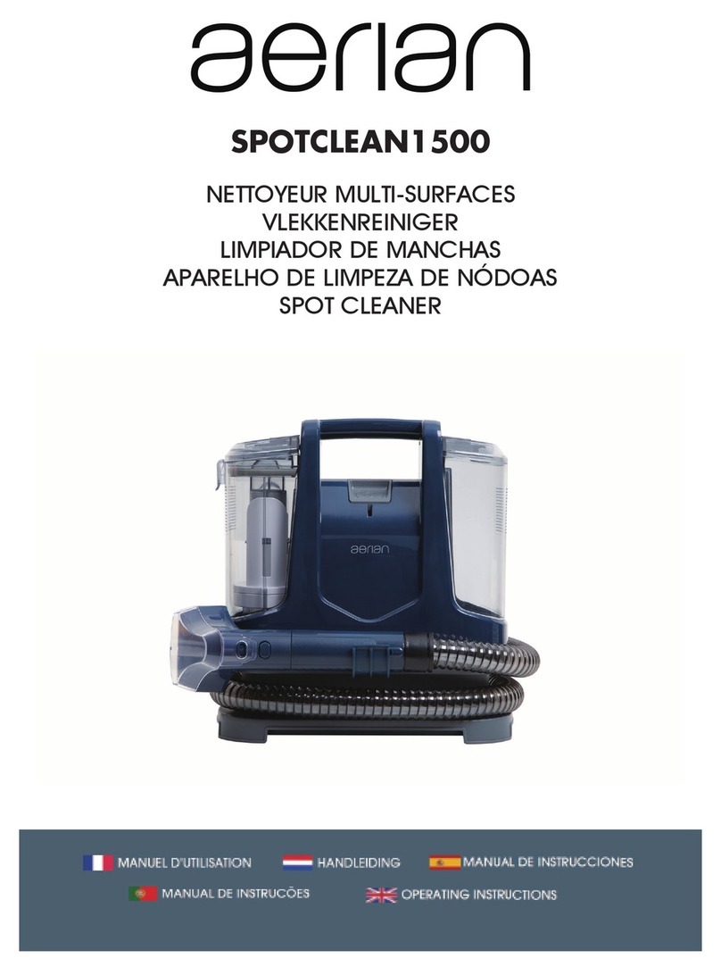 Aeria SPOTCLEAN1500 operating instructions Aeria SPOTCLEAN1500 operating instructions