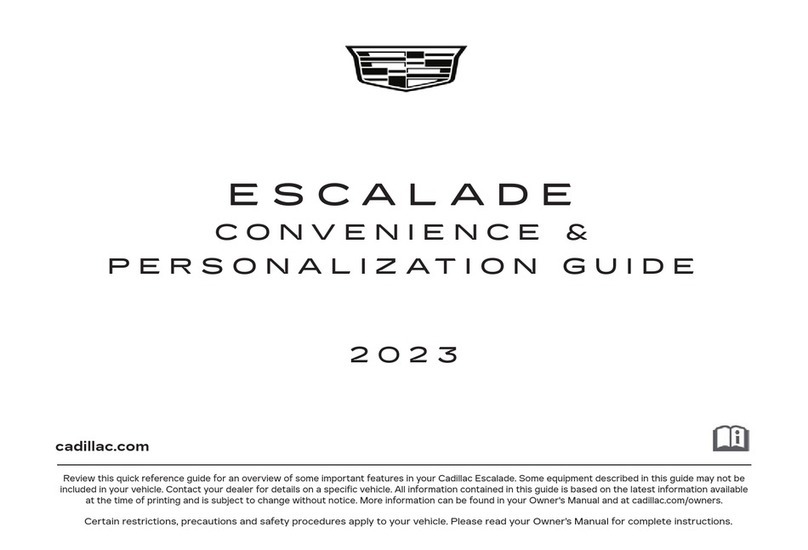 Cadillac ESCALADE 2023 User manual