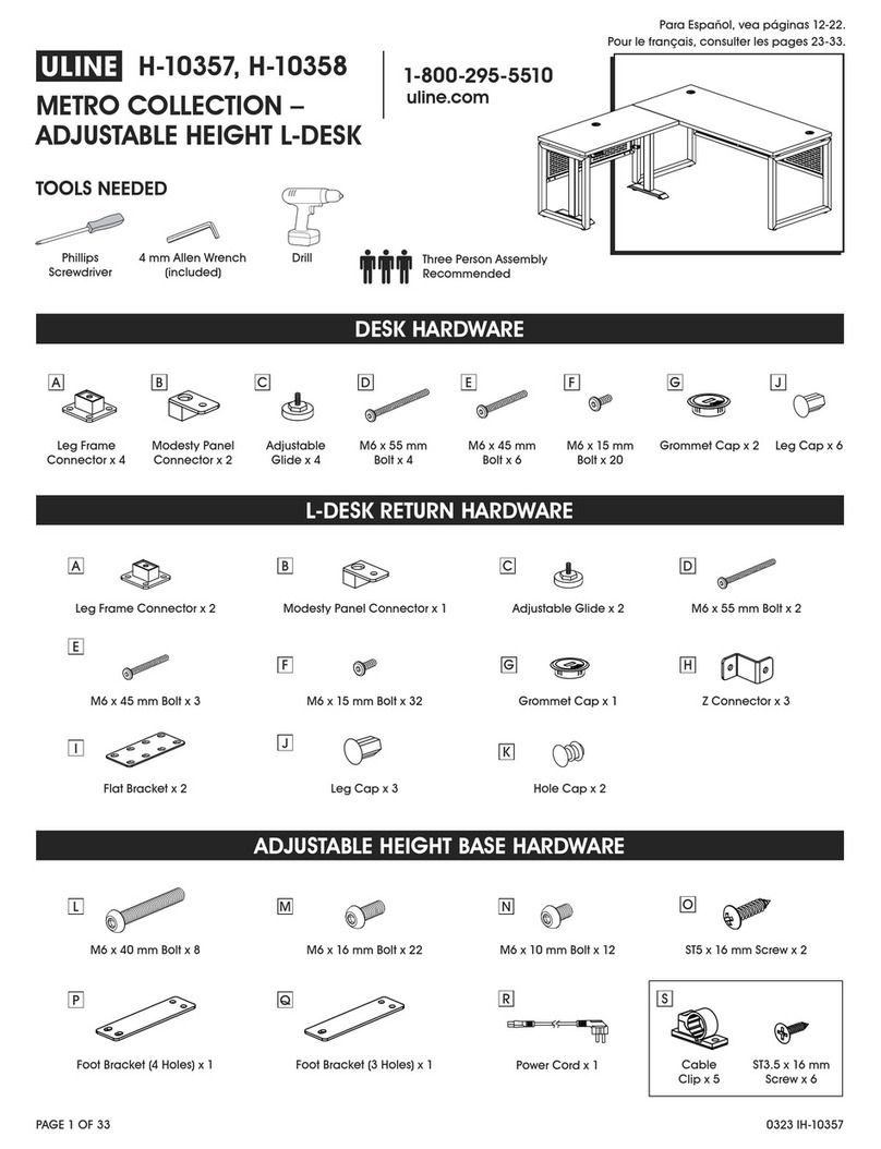 U-Line METRO H-10357 User manual U-Line METRO H-10357 User manual