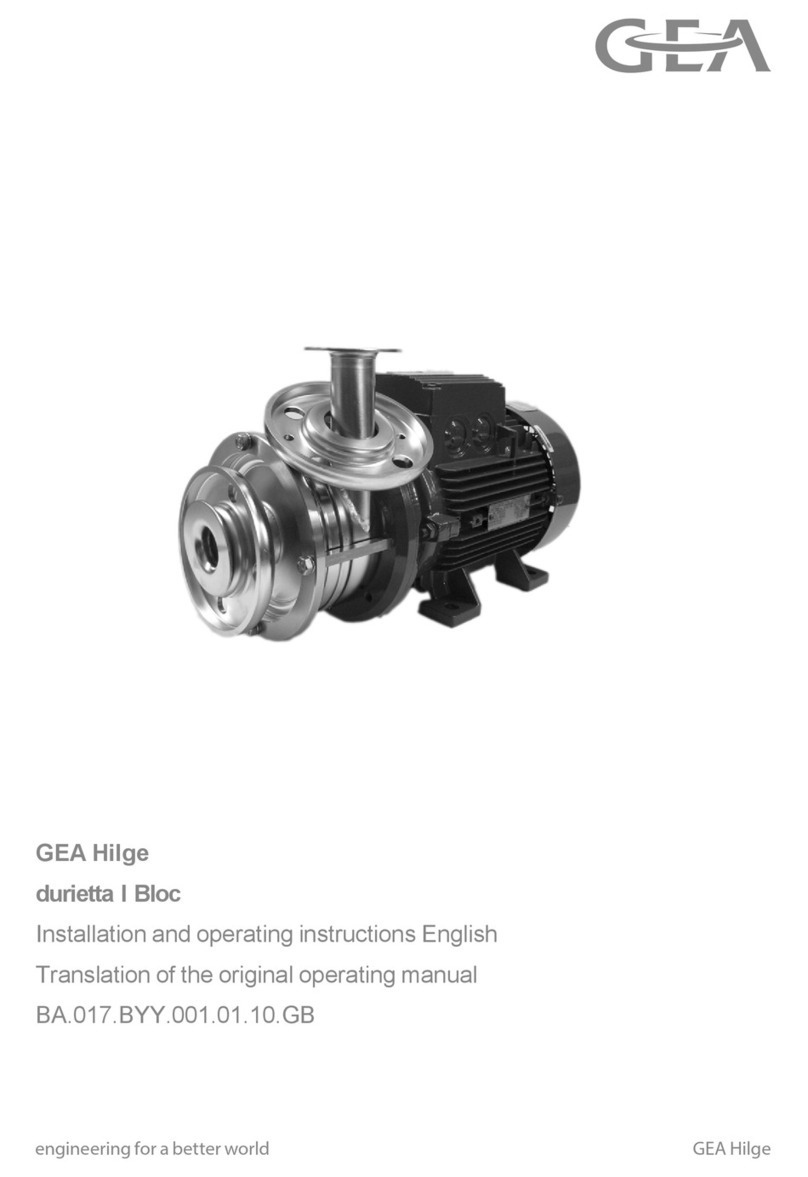 GEA durietta I Bloc User manual