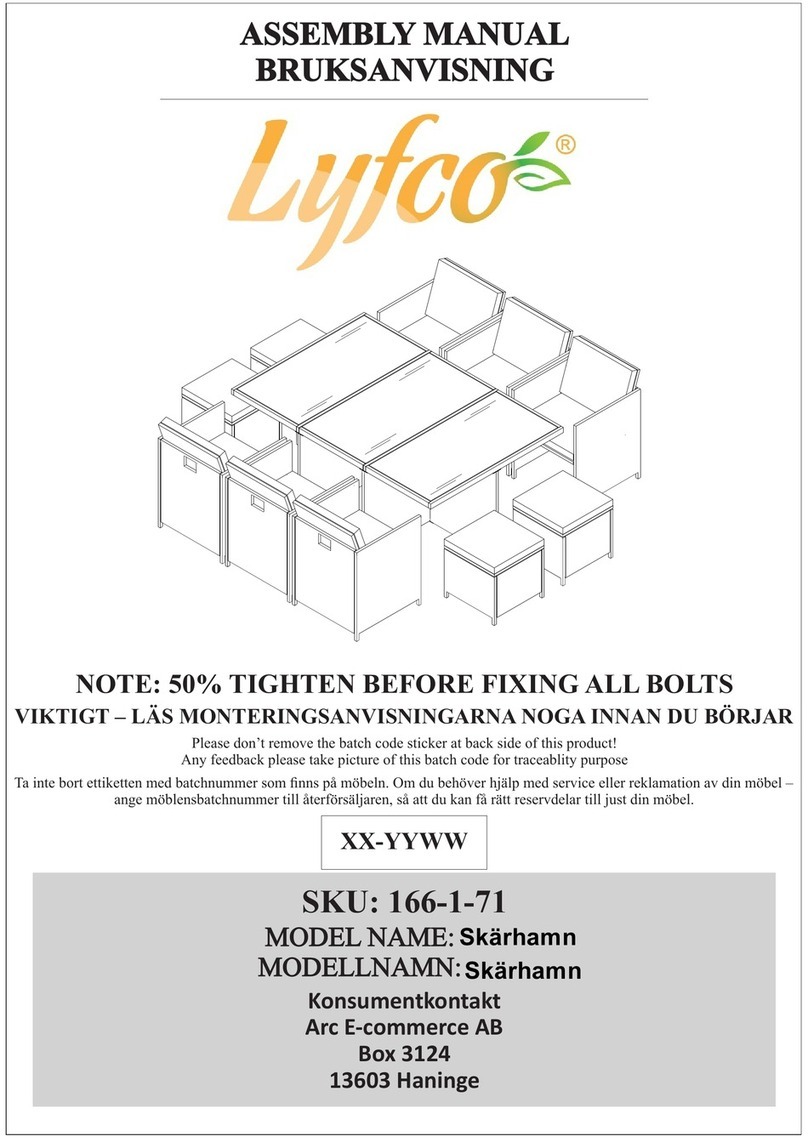 Lyfco 166-1-71 Assembly manual