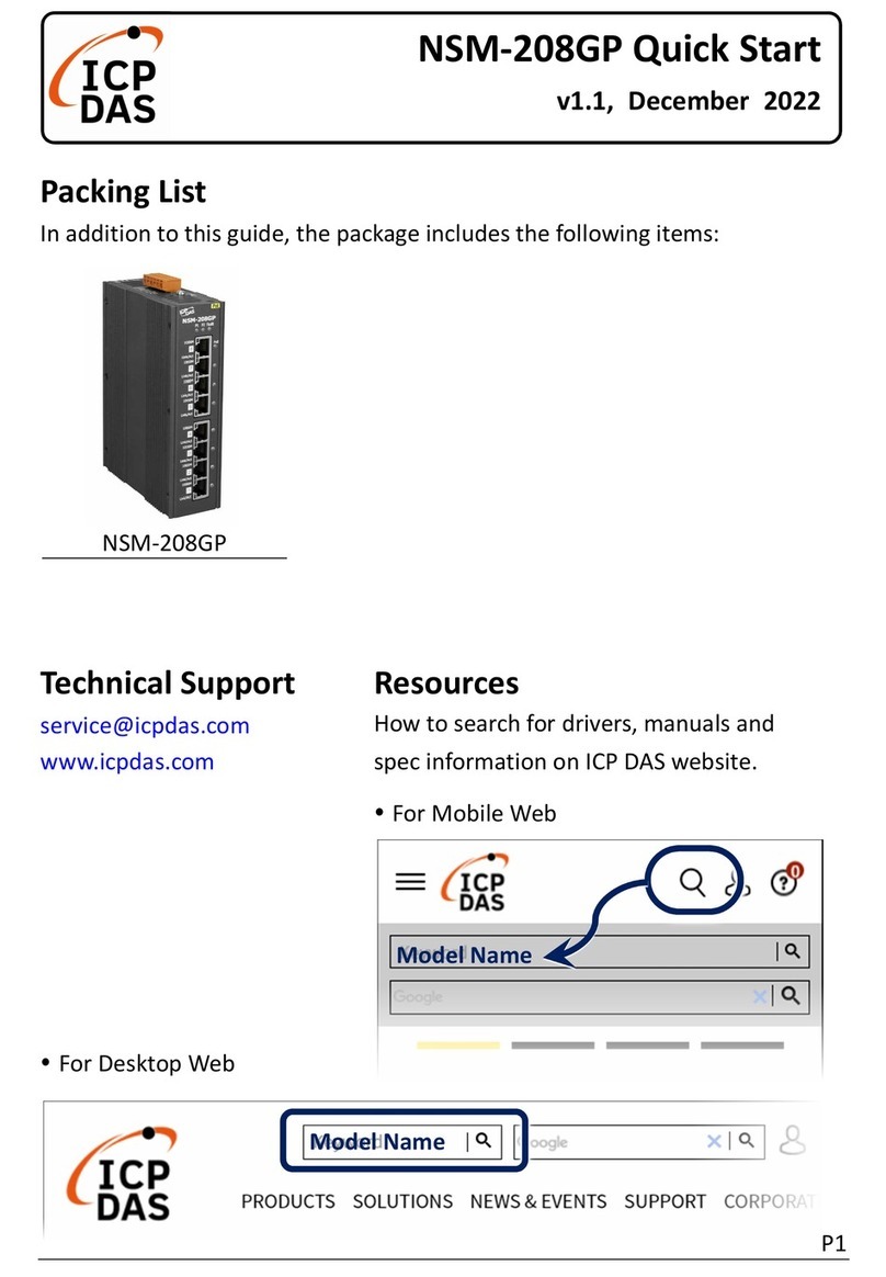 ICP DAS USA NSM-208GP quick start