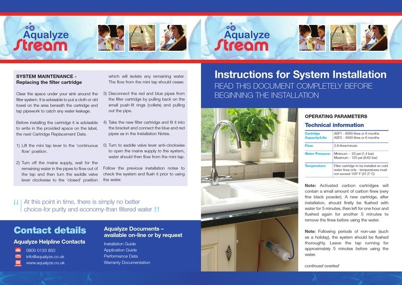 Aqualyze Stream Instructions for installation