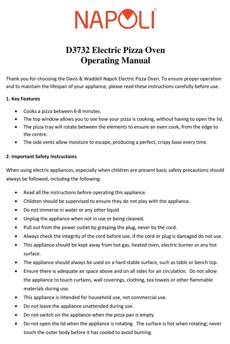 Napoli D3732 operating manual