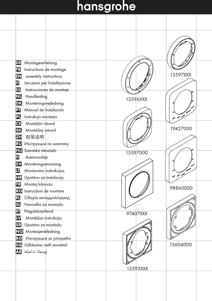 Hans Grohe ShowerSelect 13596 Series Assembly instructions