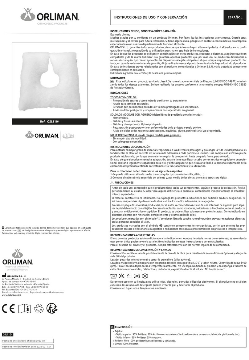 Orliman OSL1104 Operation instructions