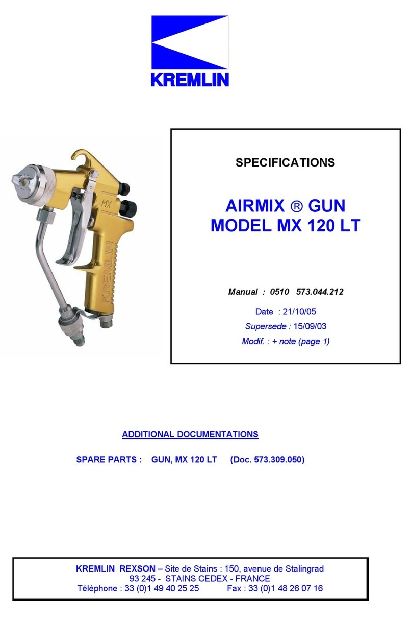 Kremlin-Rexson AIRMIX MX 120 LT Specifications
