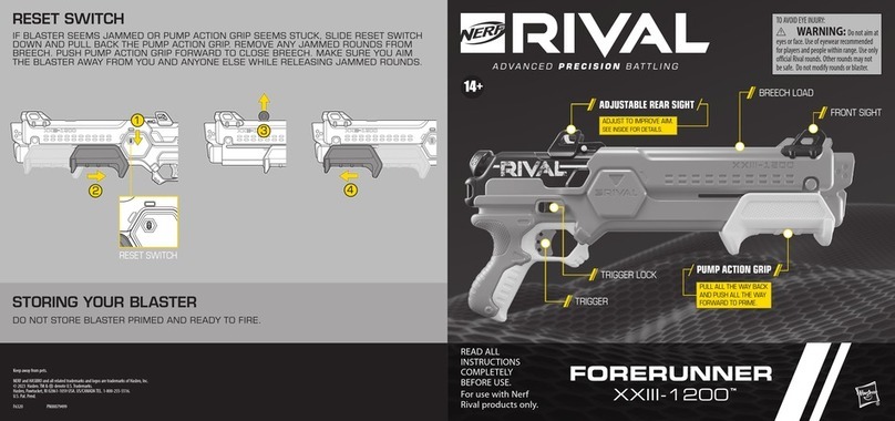Hasbro NERF RIVAL FORERUNNER XXIII-1200 User manual