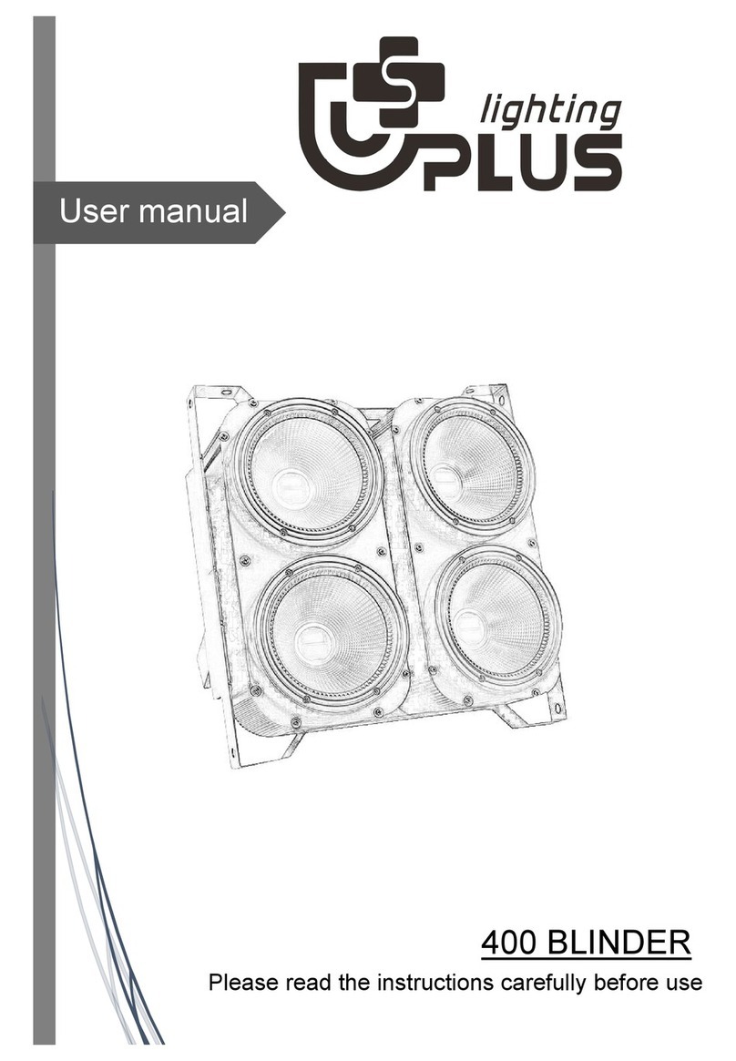 Uplus Lighting 400 BLINDER user manual
