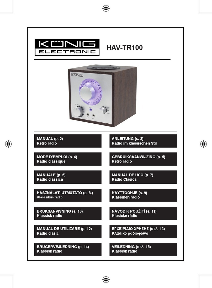 König Electronic HAV-TR100 User manual König Electronic HAV-TR100 User manual